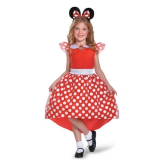 Disney® Minnie Mouse Rød Børnekostume