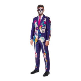 Suitmeister® Purple Sugar Skull Jakkesæt