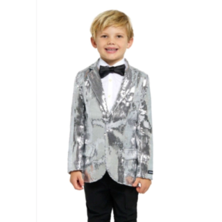 Suitmeister® Silver Sparkle Børneblazer