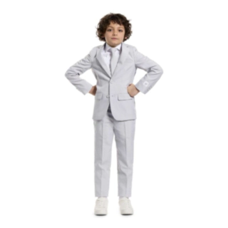 Opposuits® Groovy Grey Børnejakkesæt