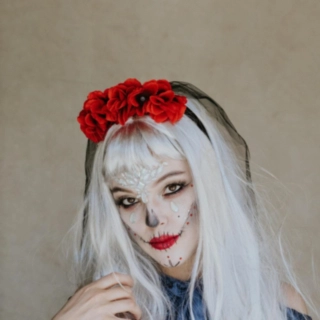 Rose Hårbøjle & Slør