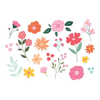Falske Blomster Tatoveringer