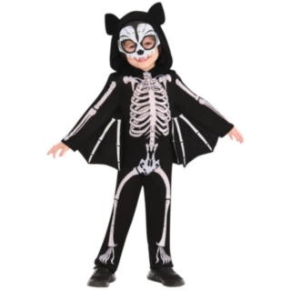 Skelet Flagermus Børnekostume