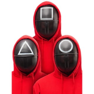 Squid Game® Guard Maske Sæt 3-Pak