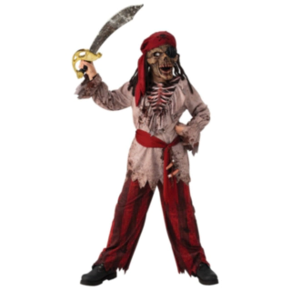 Zombie Pirat Børnekostume