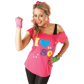 80'er T-Shirt Pink