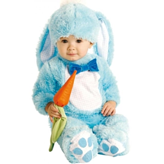 Lyseblå Kanin Babykostume