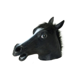 Hest Maske Sort