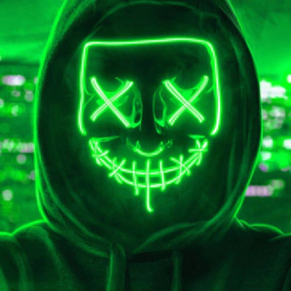 Purge LED Maske Grøn