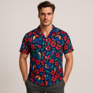 Papegøje Hawaiiskjorte
