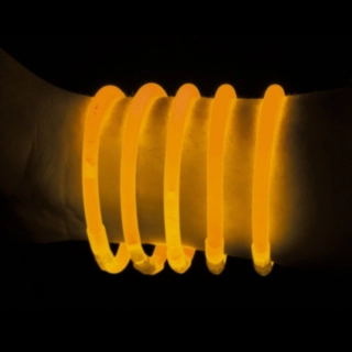 Knæklys Armbånd Orange