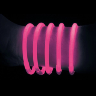 Knæklys Armbånd Pink
