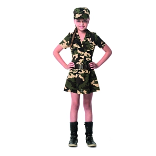 Army Pige Børnekostume