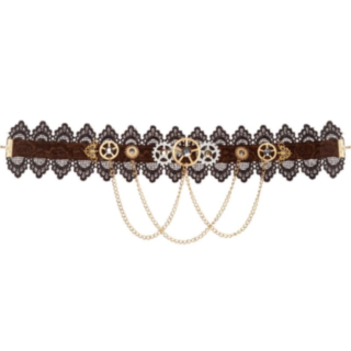 Steampunk Tandhjul Choker