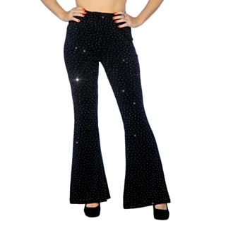 Glitter Disco Bukser Sort
