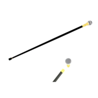 Mikrofon Stok Sort/Guld