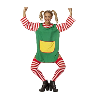 Stærk Pige Kostume