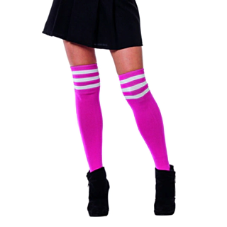 Cheerleader Selvsiddende Strømper Pink