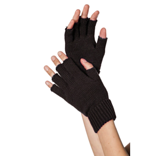 Fingerløse Handsker Sort