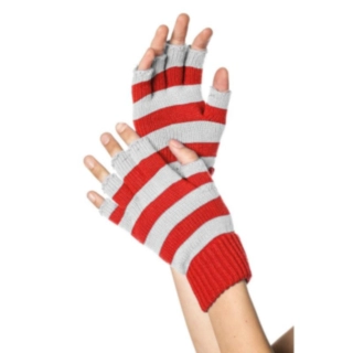 Fingerløse Handsker Rød/Hvid