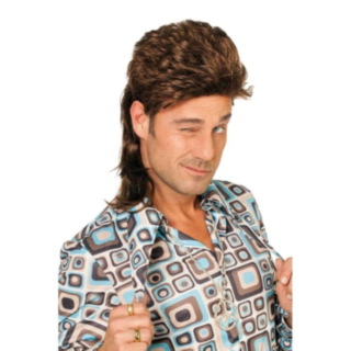 80'er Mullet Paryk Brun