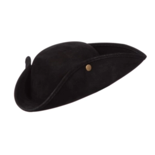 Tricorne Pirathat Sort
