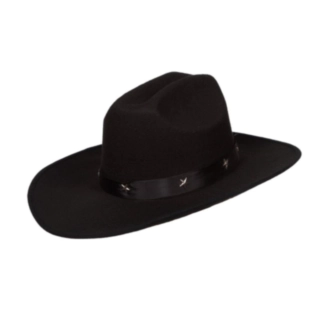 Cowboyhat Med Nitter Sort