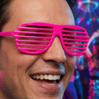Neonpink Briller