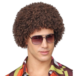 70'er Afro Paryk Brun