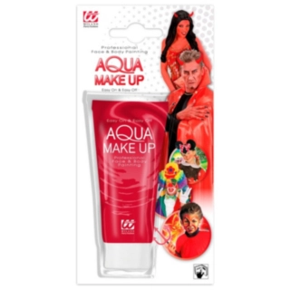 Aqua Ansigtsmaling Tube Rød