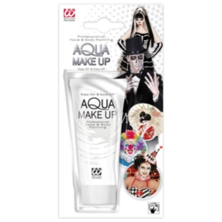 Aqua Ansigtsmaling Tube Hvid