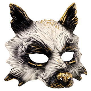 Ulve Maske Sølv/Guld
