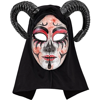 Dæmoninde Hættemaske Sort