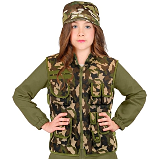 Klassisk Militær Børnevest Camouflage