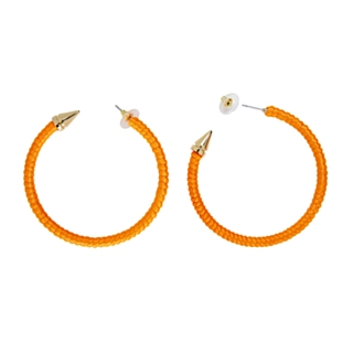 80'er Hoops Øreringe Neonorange