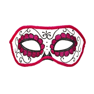 Day Of The Dead Maske Sort/Pink