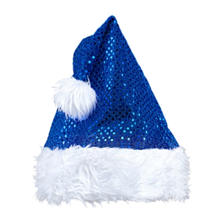 Glitter Nissehue Blå