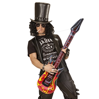 Oppustelig rock guitar, flammer