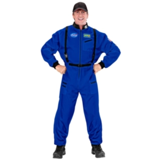 Blå Astronaut Kostume
