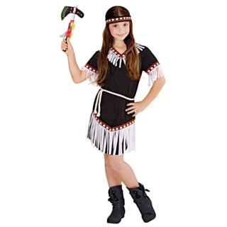 Indianer Krigerprinsesse Børnekostume