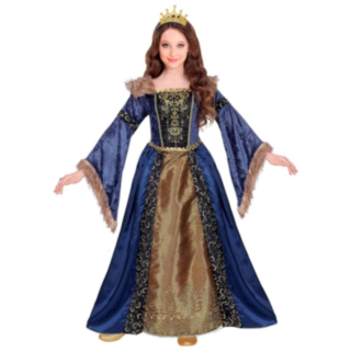 Middelalder Dronning Børnekostume