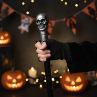 Sammenfoldelig Skeletstok