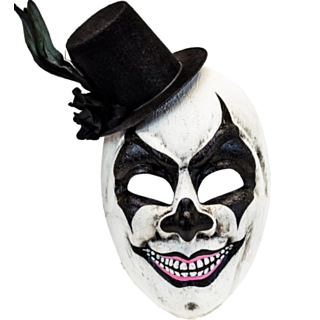 Killer Klovn Maske Med Tophat