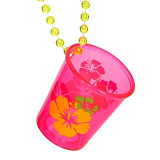 Halskæde Med Neonpink Shotglas