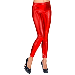 Metallisk Røde Leggings