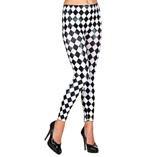 Skakternede Leggings