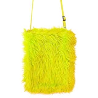 Plysset Taske Neongul