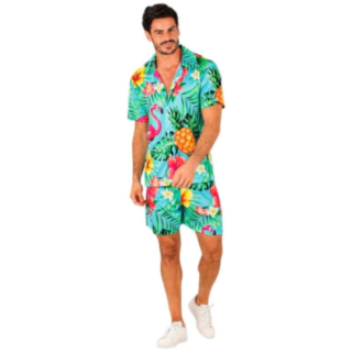 Tropisk Flamingo Hawaiisæt