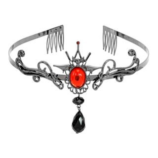 Vampyr Tiara Sort/Rød