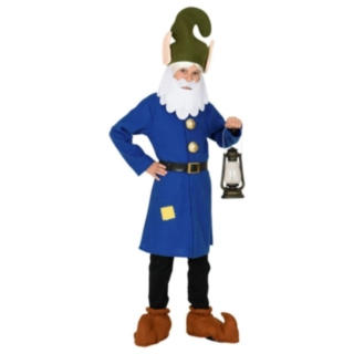 Gnom Blå Børnekostume